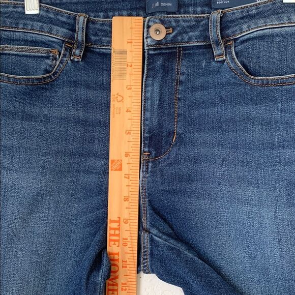 J. Jill Denim Modern Slim Boot Cut Dark Wash Women’s Jeans Size 8 Tall - Picture 4 of 10